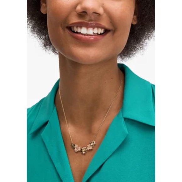 KATE SPADE • Gold Precious Pansy Collar Necklace - Picture 2 of 4